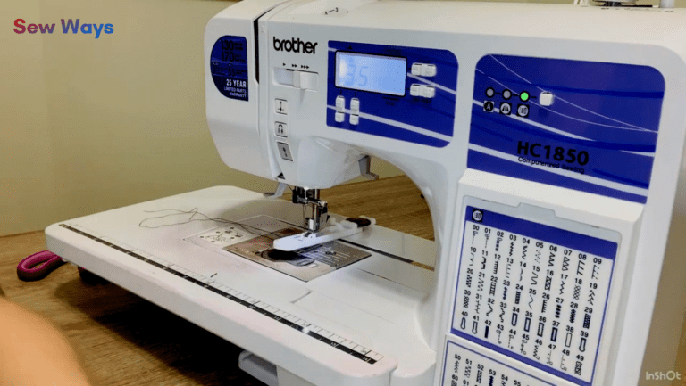 Brother HC1850 Sewing and Quilting Machine, 185 Built-in Stitches, LCD Display, 8 Included Feet