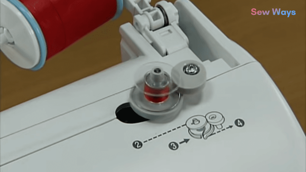 Brother HC1850 bobbin set up