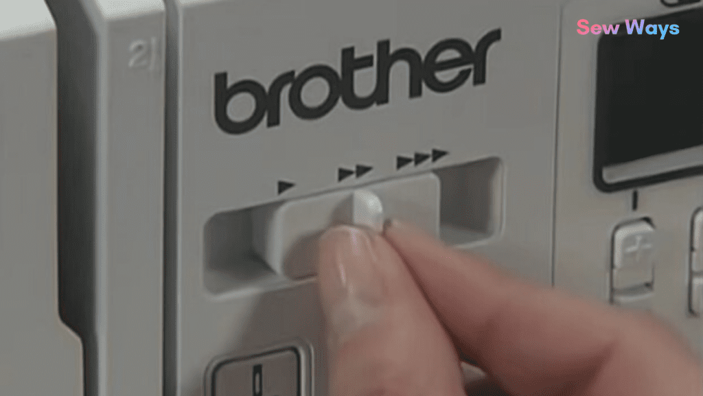 Brother HC1850 speed adjustment