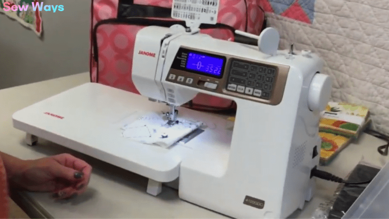 Janome 4120QDC Computerized Sewing Machine (New 2020 Tan Color) w/Hard Case + Extension Table + Instructional DVD + 1/4